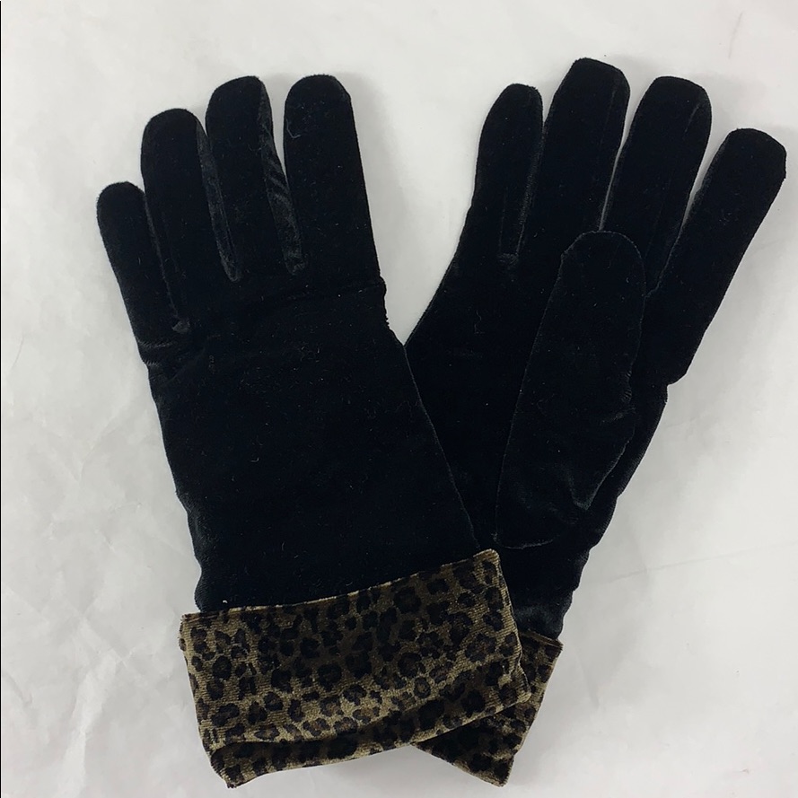 Velvet Printed Cuff Gloves With Thinsulate Lining